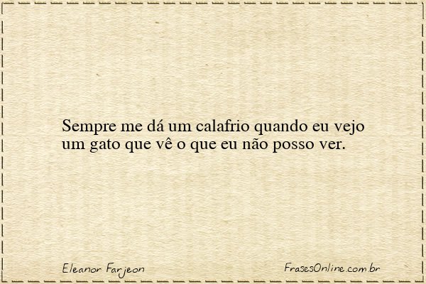 Frase de Eleanor Farjeon