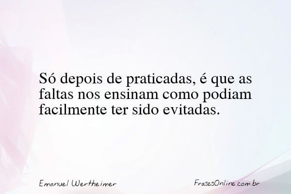 Frase de Emanuel Wertheimer