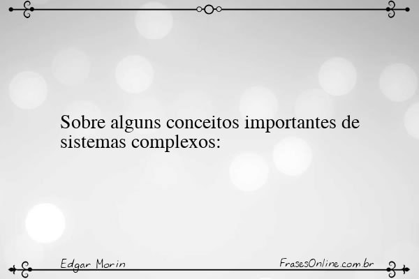 Frase de Edgar Morin