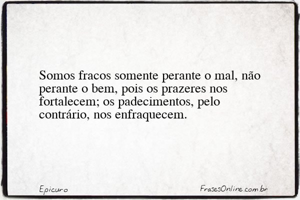 Frase de Epicuro