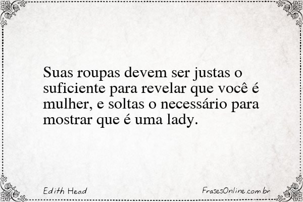 Frase de Edith Head