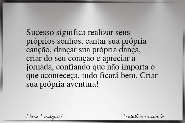 Frase de Elana Lindquist