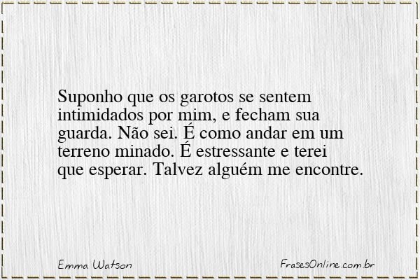 Frase de Emma Watson
