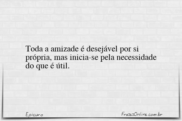 Frase de Epicuro
