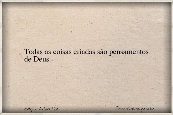 Frase de Edgar Allan Poe