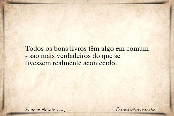 Frase de Ernest Hemingway