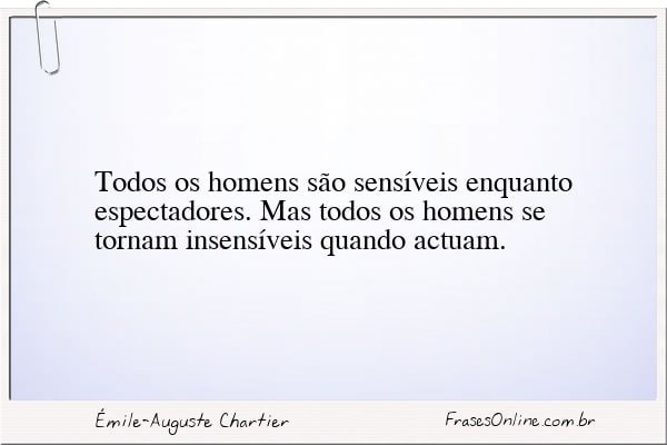 Frase de Émile-Auguste Chartier