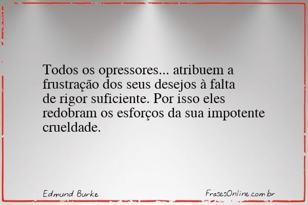 Frase de Edmund Burke