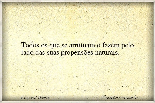 Frase de Edmund Burke