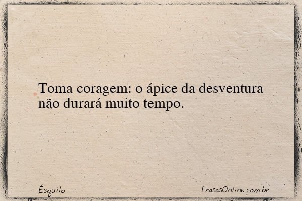 Frase de Ésquilo