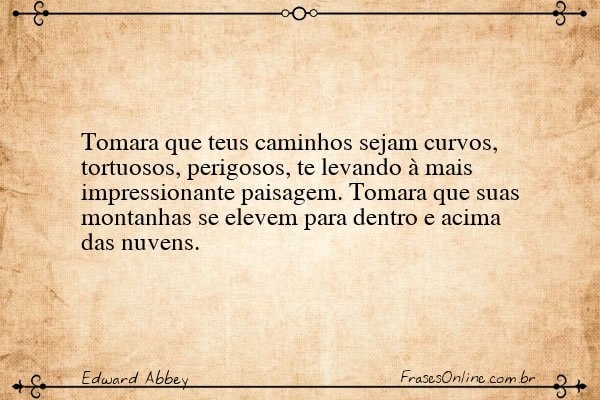 Frase de Edward Abbey