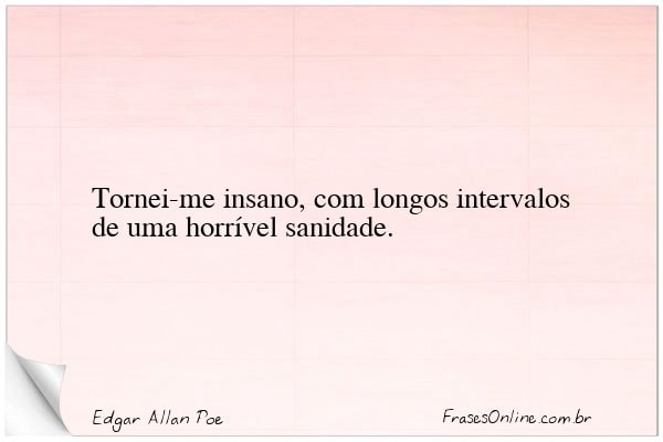 Frase de Edgar Allan Poe