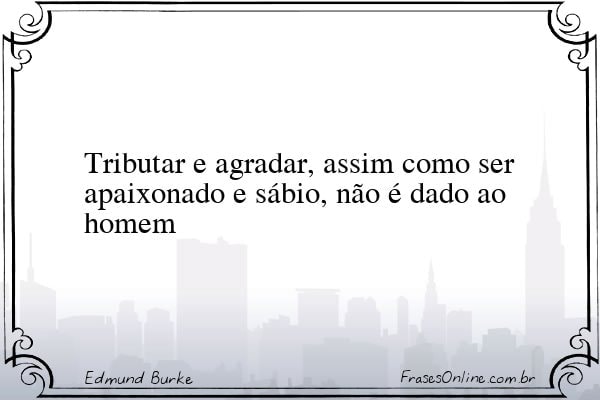 Frase de Edmund Burke