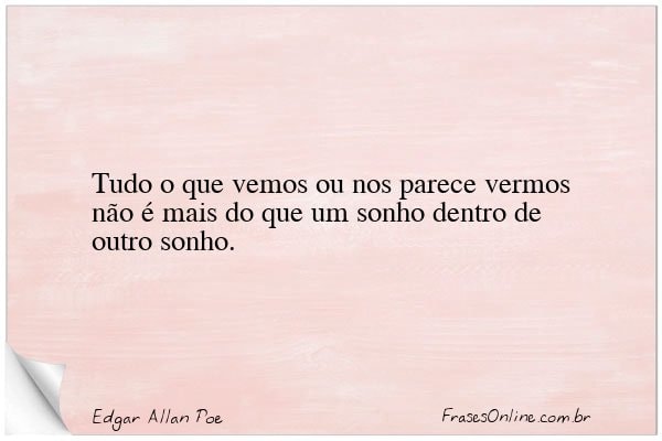 Frase de Edgar Allan Poe