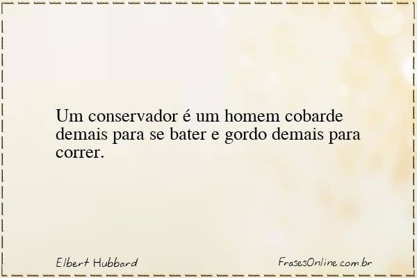 Frase de Elbert Hubbard