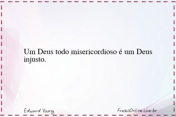 Frase de Edward Young