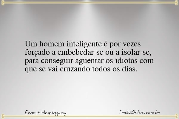 Frase de Ernest Hemingway