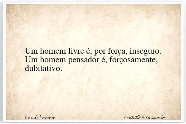 Frase de Erich Fromm
