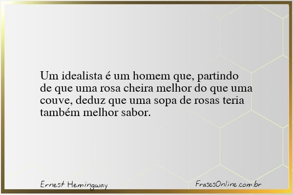 Frase de Ernest Hemingway
