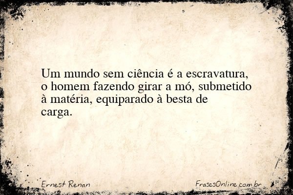 Frase de Ernest Renan