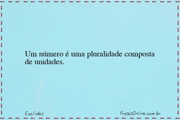 Frase de Euclides