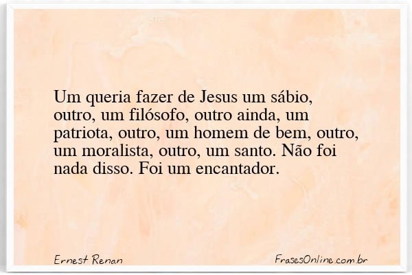 Frase de Ernest Renan