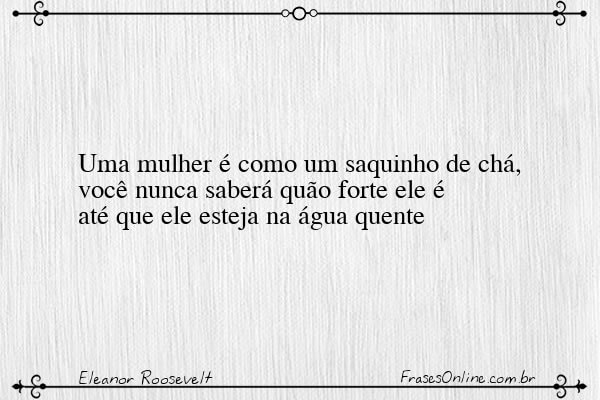 Frase de Eleanor Roosevelt