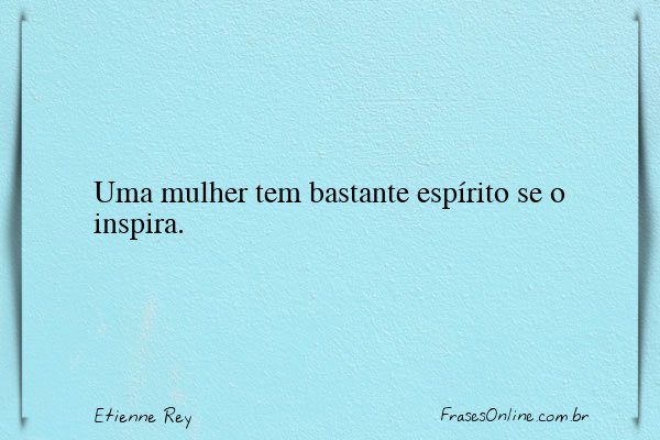 Frase de Etienne Rey