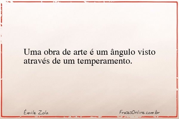 Frase de Émile Zola