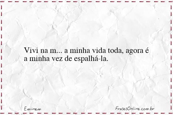 Frase de Eminem