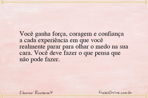 Frase de Eleanor Roosevelt