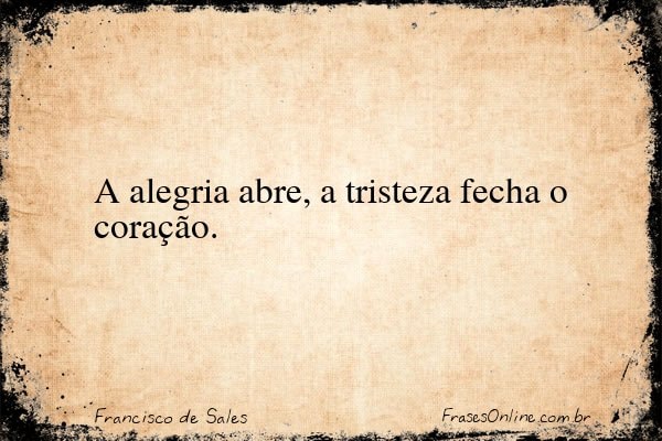 Frase de Francisco de Sales