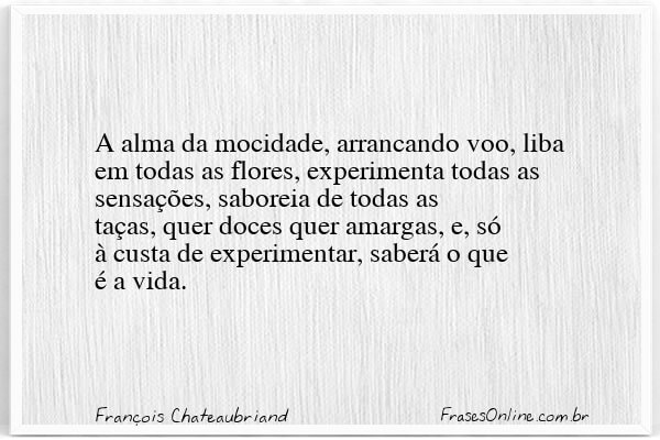 Frase de François Chateaubriand