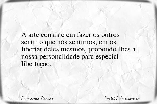 Frase de Fernando Pessoa
