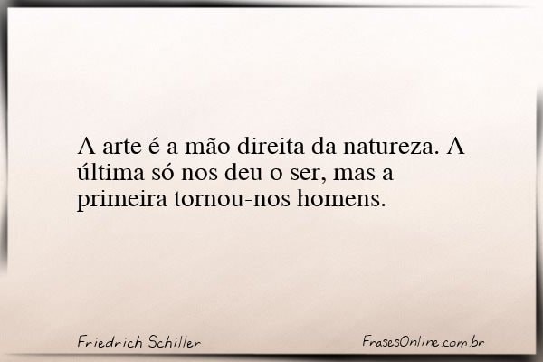 Frase de Friedrich Schiller