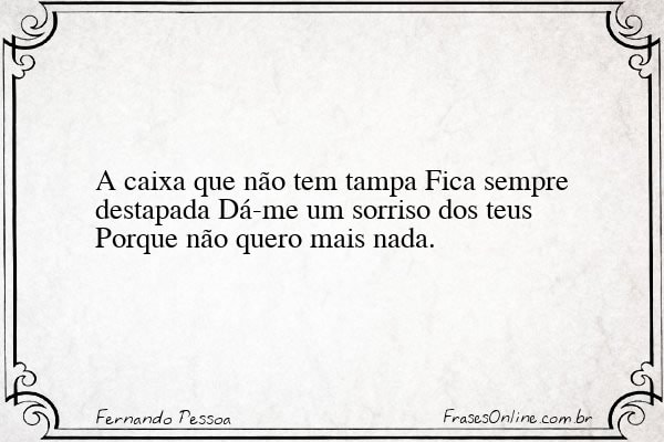 Frase de Fernando Pessoa