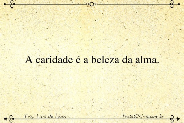 Frase de Frei Luis de Léon