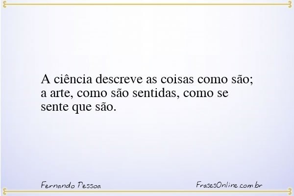 Frase de Fernando Pessoa