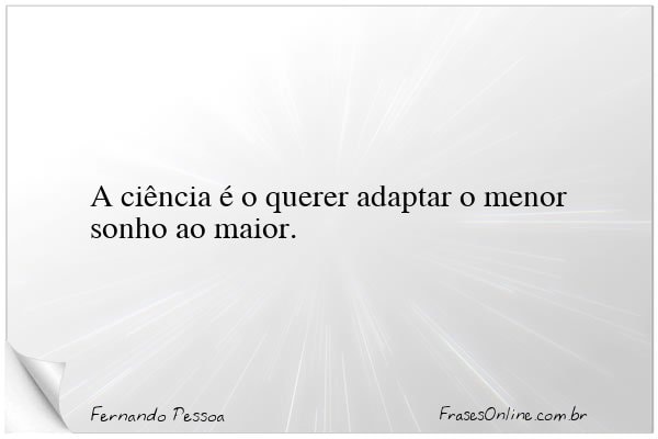 Frase de Fernando Pessoa