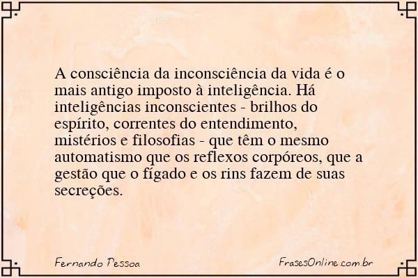 Frase de Fernando Pessoa