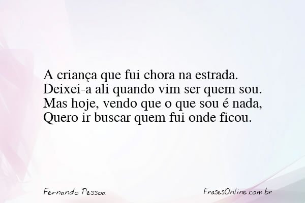 Frase de Fernando Pessoa