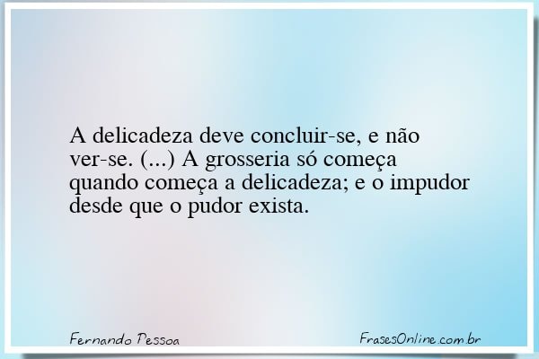 Frase de Fernando Pessoa