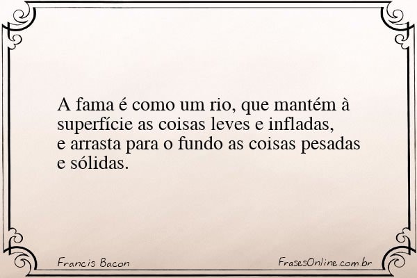 Frase de Francis Bacon