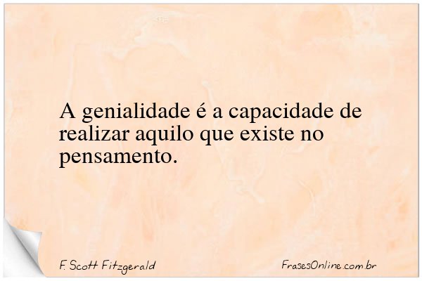 Frase de F. Scott Fitzgerald