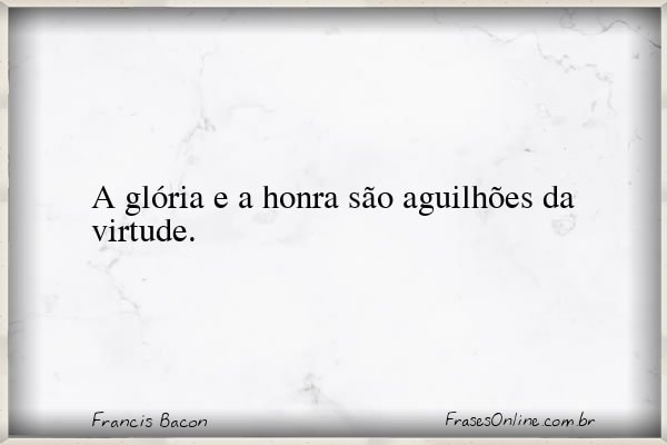 Frase de Francis Bacon