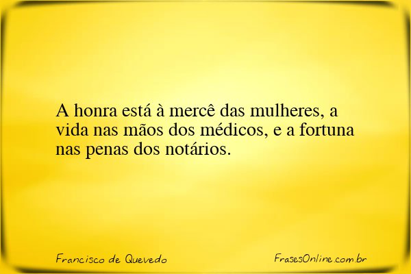 Frase de Francisco de Quevedo