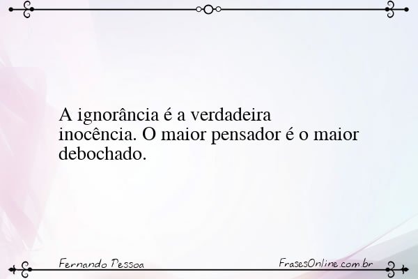 Frase de Fernando Pessoa