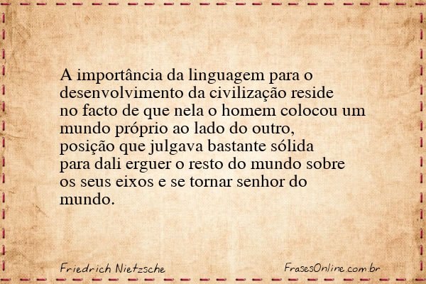 Frase de Friedrich Nietzsche