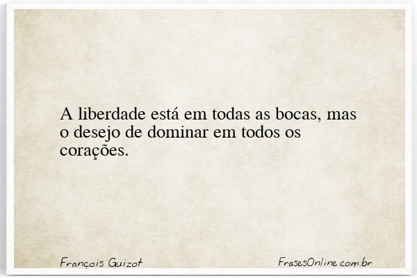 Frase de François Guizot