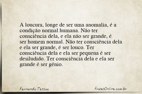 Frase de Fernando Pessoa